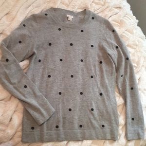 J. Crew polka dot sweater